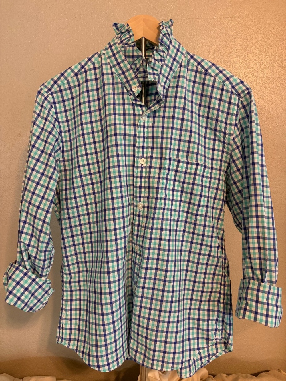 Upcycled J Crew Plaid Shirt